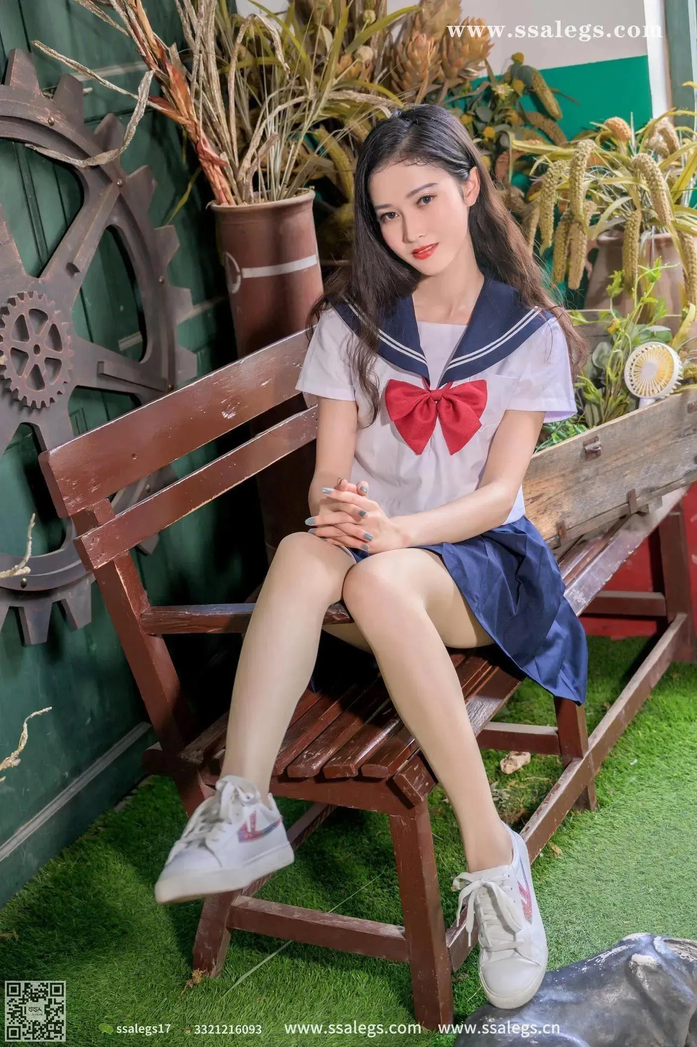 [SSA丝社]超清写真 NO.421 漫漫白色jk制服肉丝写真(上) [84P]插图